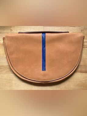Homer Maker Montecito California Custom Made Genuine Leather Clutch Bag